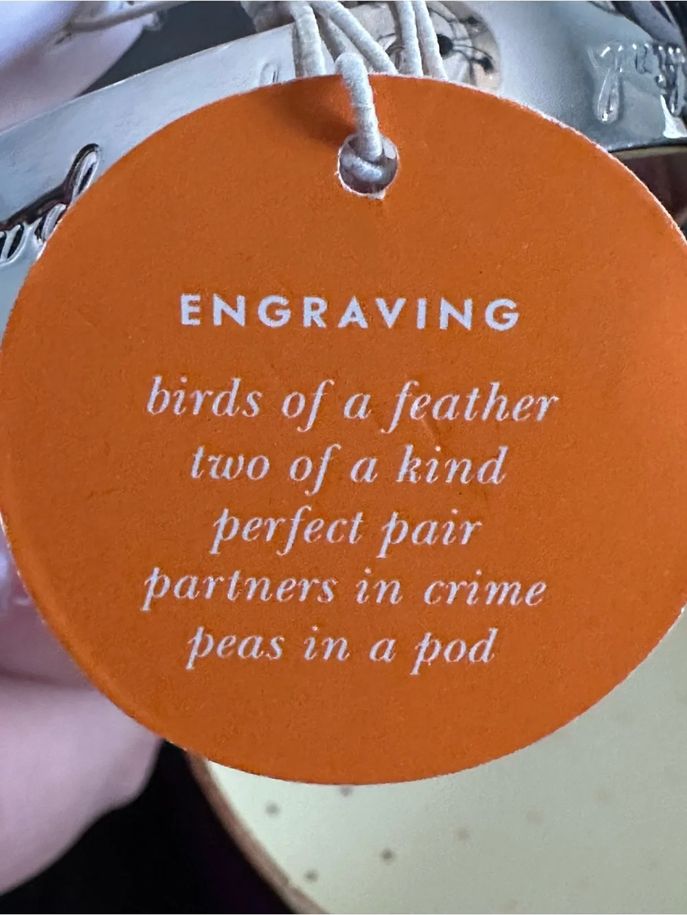 NWT kate spade Silver Engraved Best Friend/Bridesmaid Bangle - Picture 12 of 13